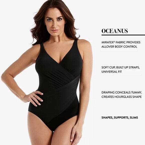 Miraclesuit  Plus Size Oceanus One Piece Malachite NWT Sz18W - Picture 3 of 13